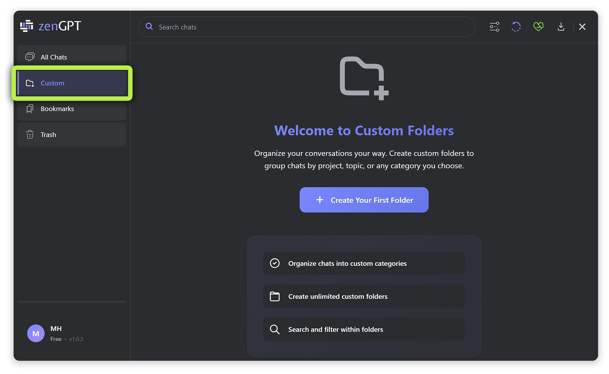 Custom Folders